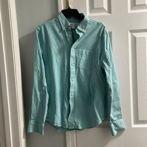Old Navy teal button down